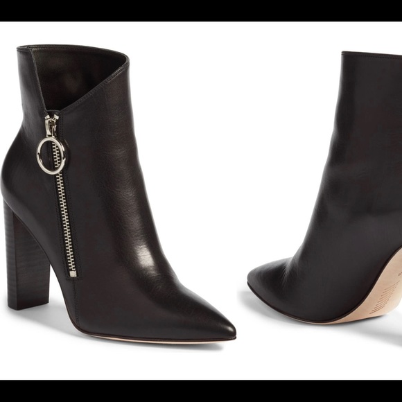 PAIGE Kate Asymmetrical Bootie (Black, 10M) - Picture 2 of 10